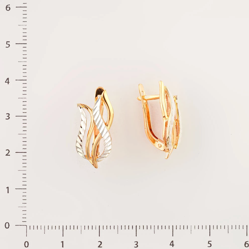 Серьги из красного золота 585 пробы