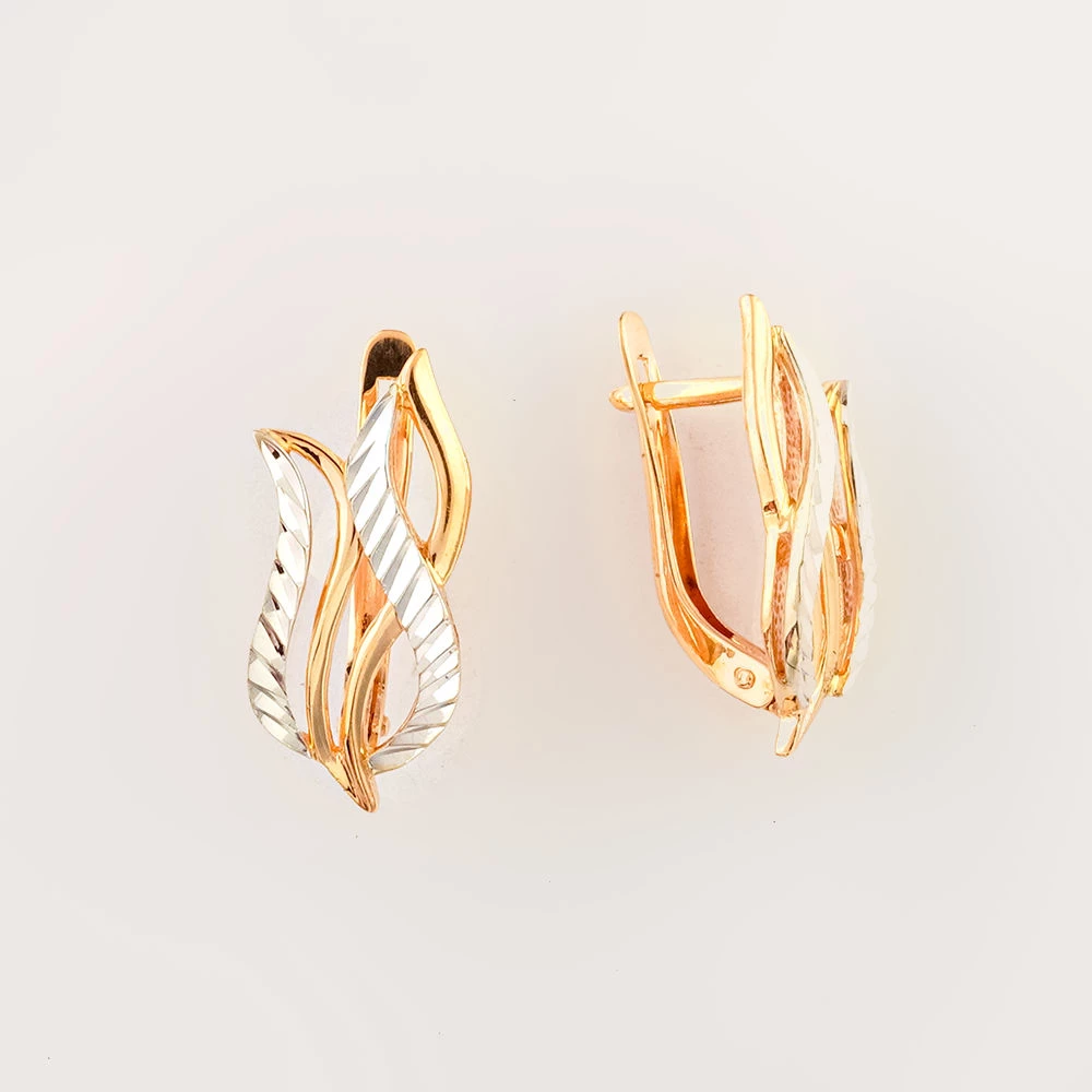 Серьги из красного золота 585 пробы