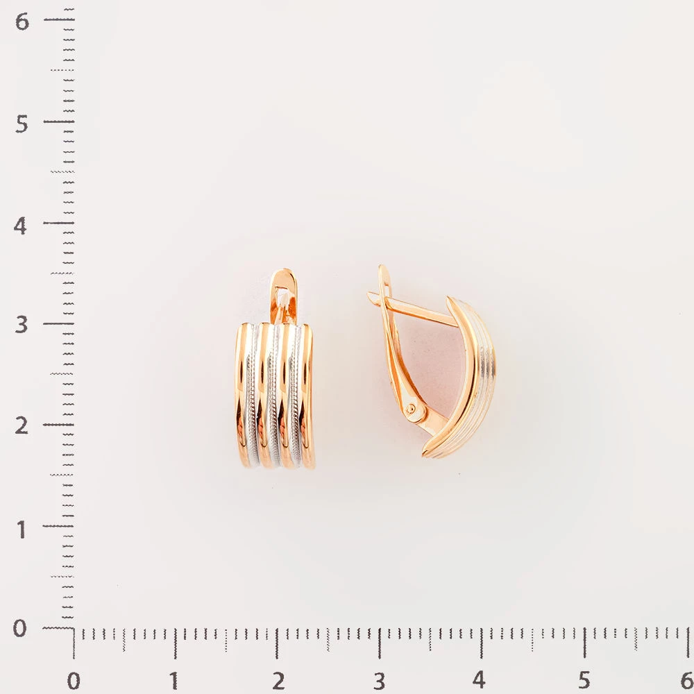 Серьги из красного золота 585 пробы