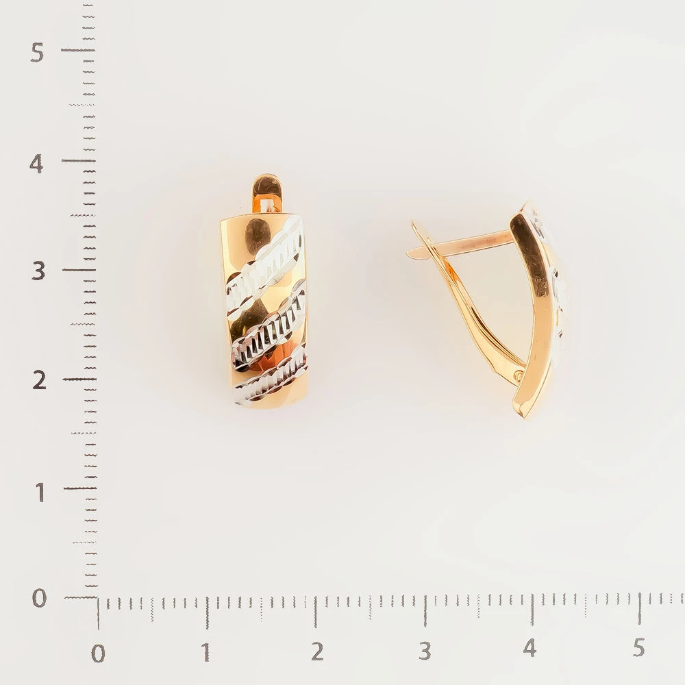 Серьги из красного золота 585 пробы