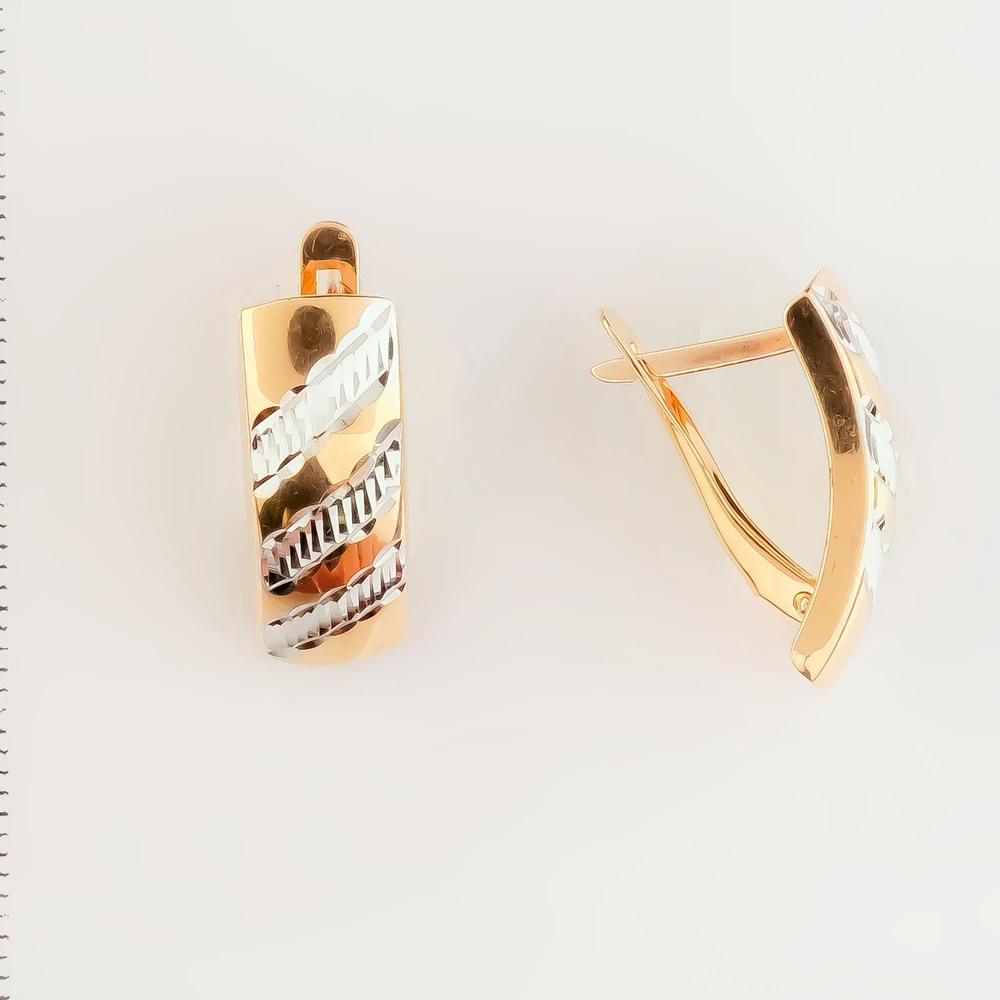 Серьги из красного золота 585 пробы