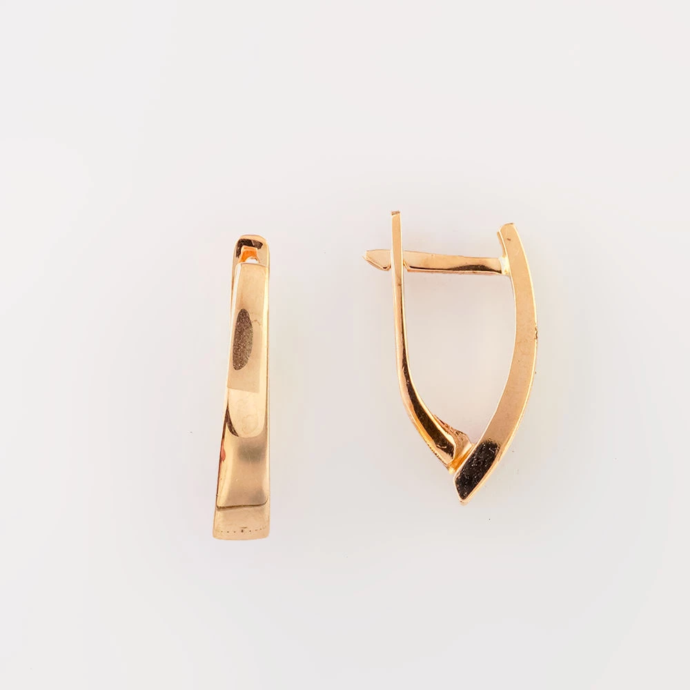 Серьги из красного золота 585 пробы