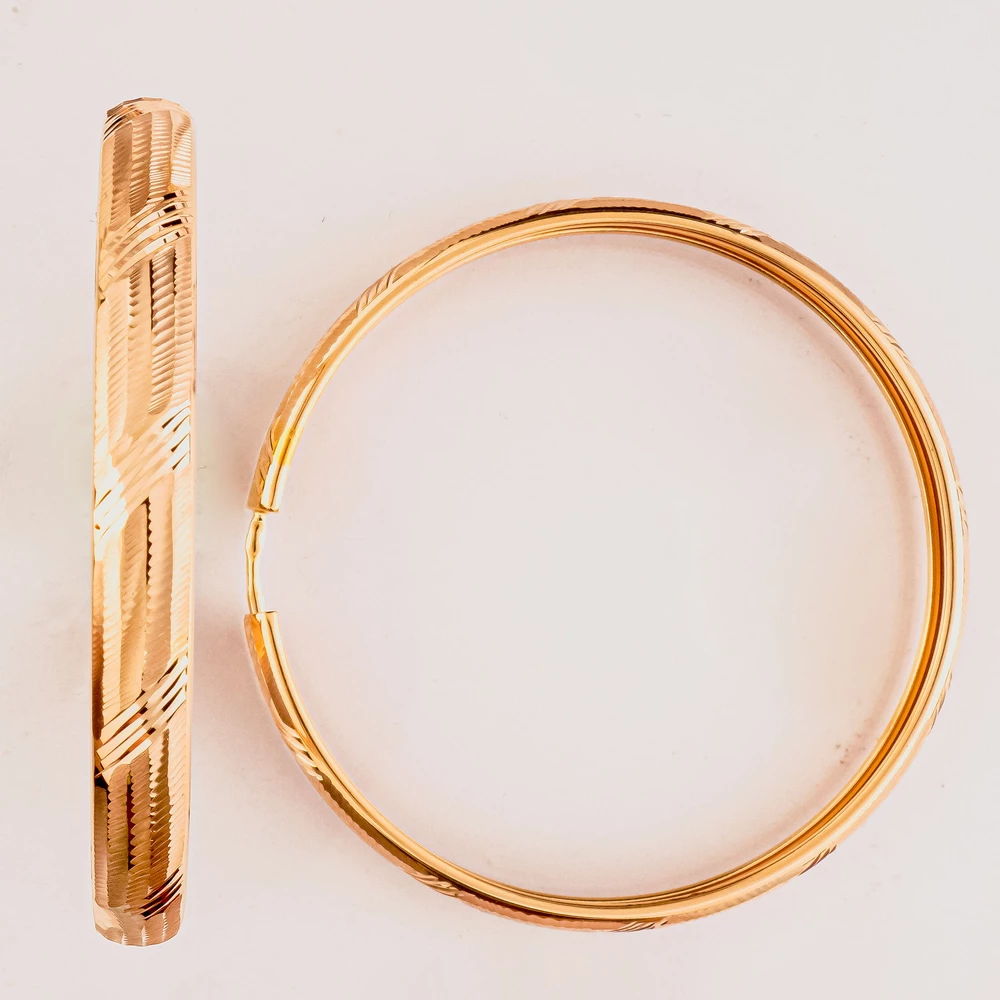 Серьги конго из красного золота 585 пробы