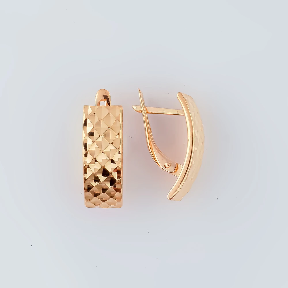 Серьги из красного золота 585 пробы