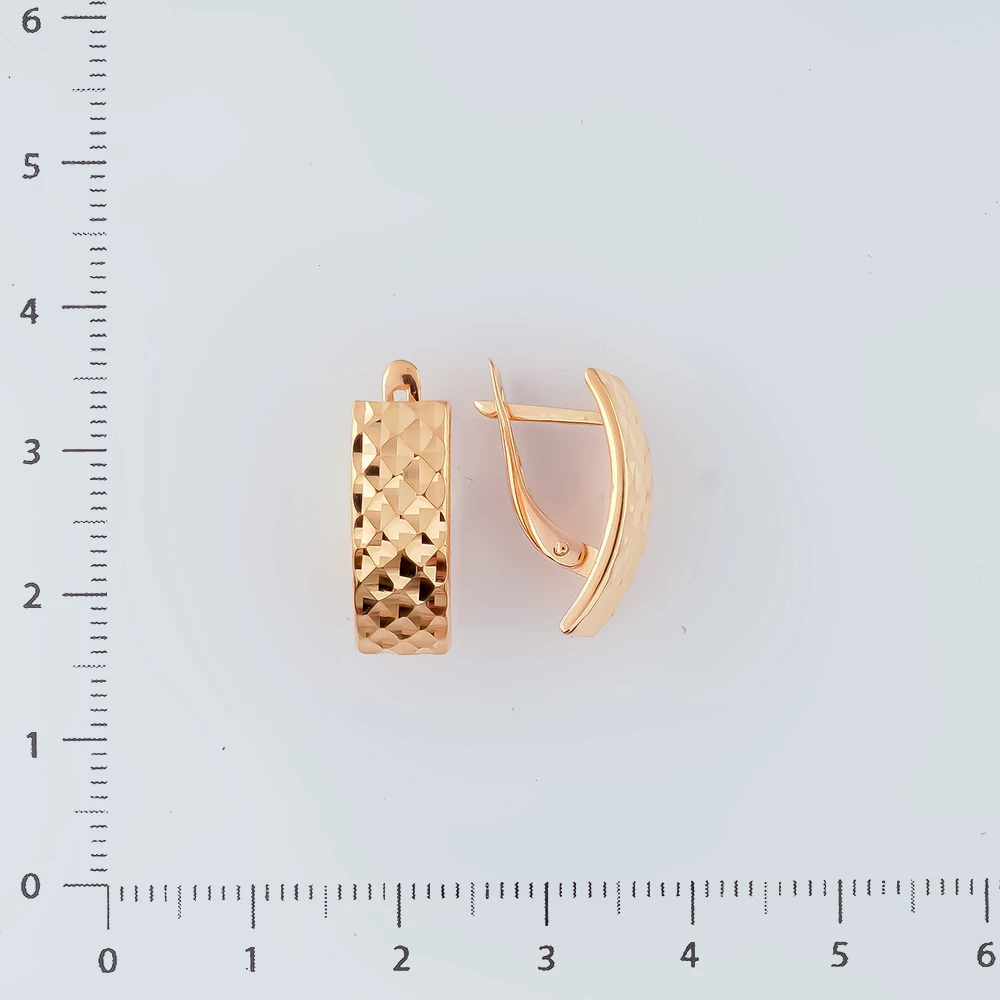 Серьги из красного золота 585 пробы
