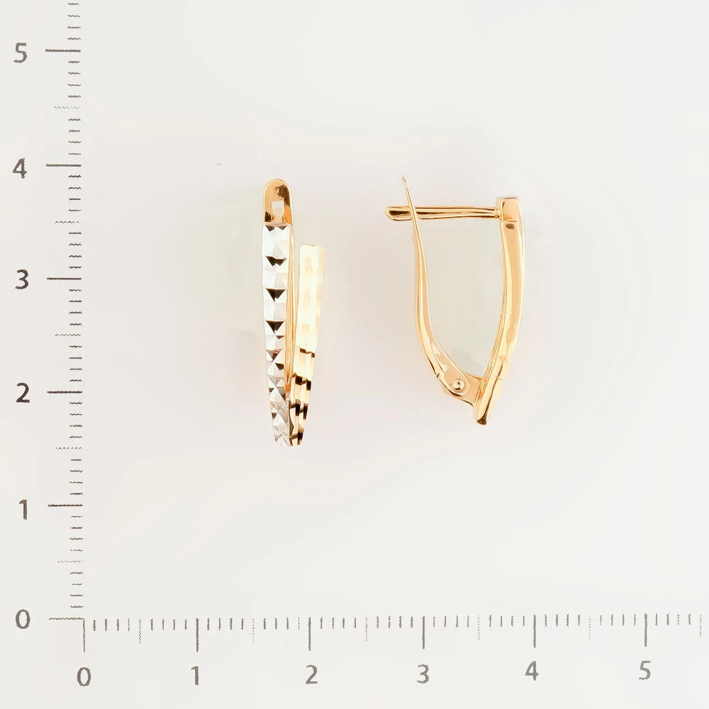 Серьги из красного золота 585 пробы