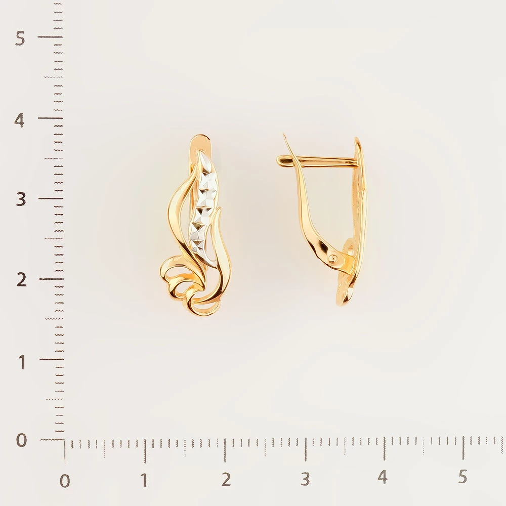 Серьги из красного золота 585 пробы