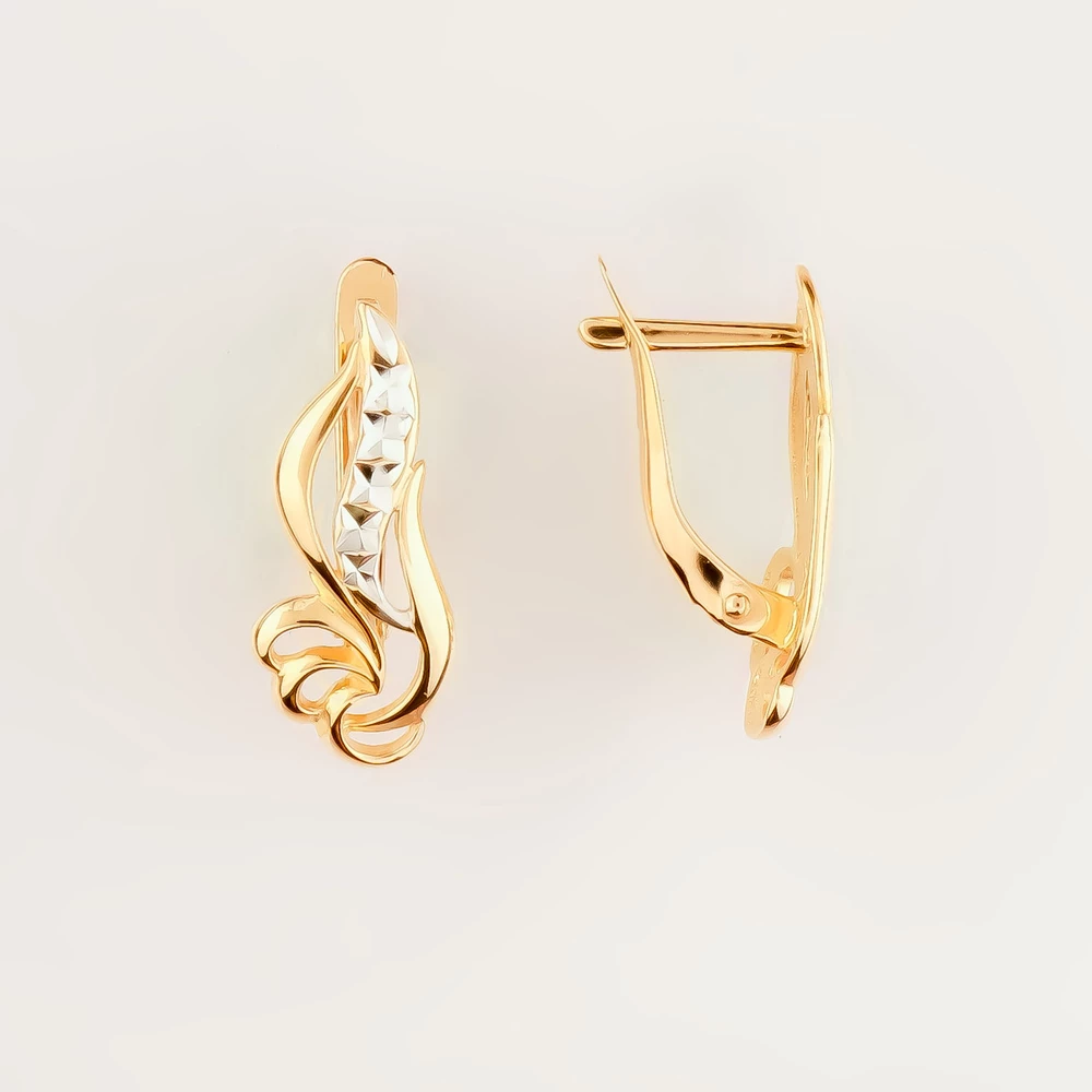 Серьги из красного золота 585 пробы
