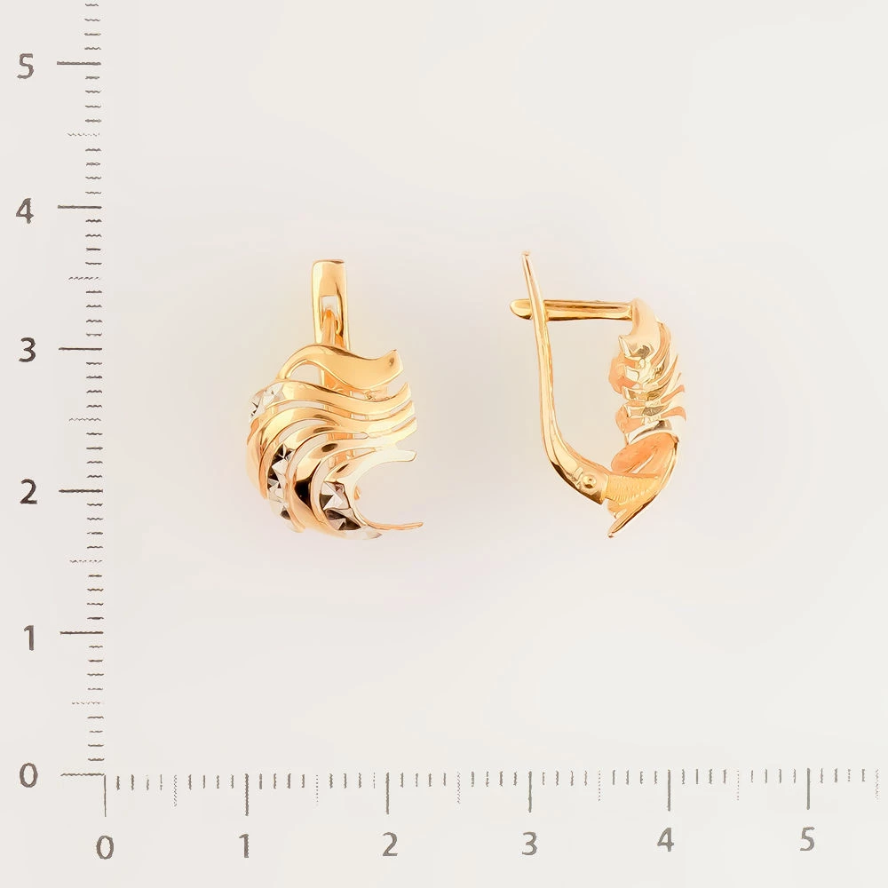 Серьги из красного золота 585 пробы