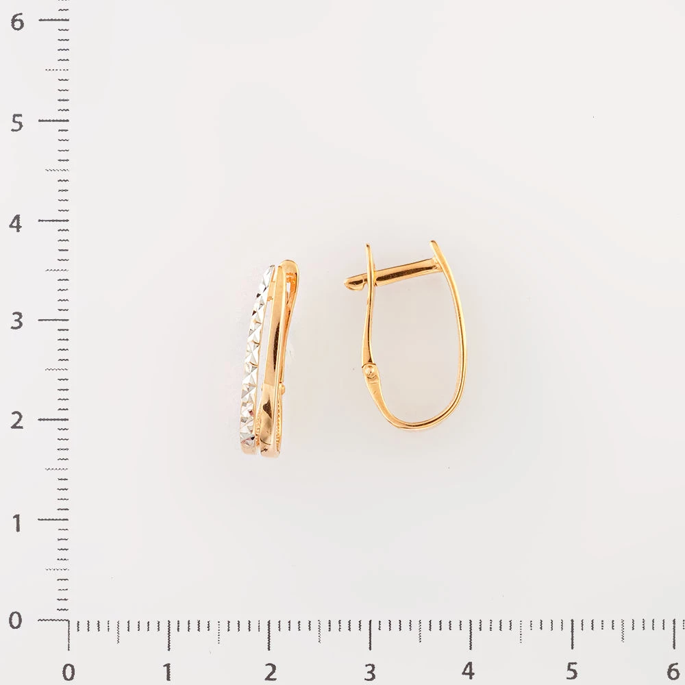 Серьги из красного золота 585 пробы