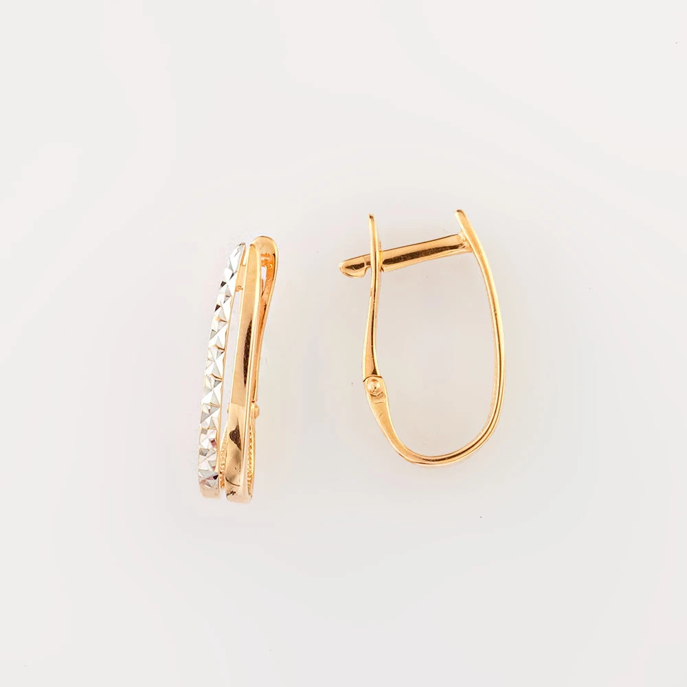 Серьги из красного золота 585 пробы
