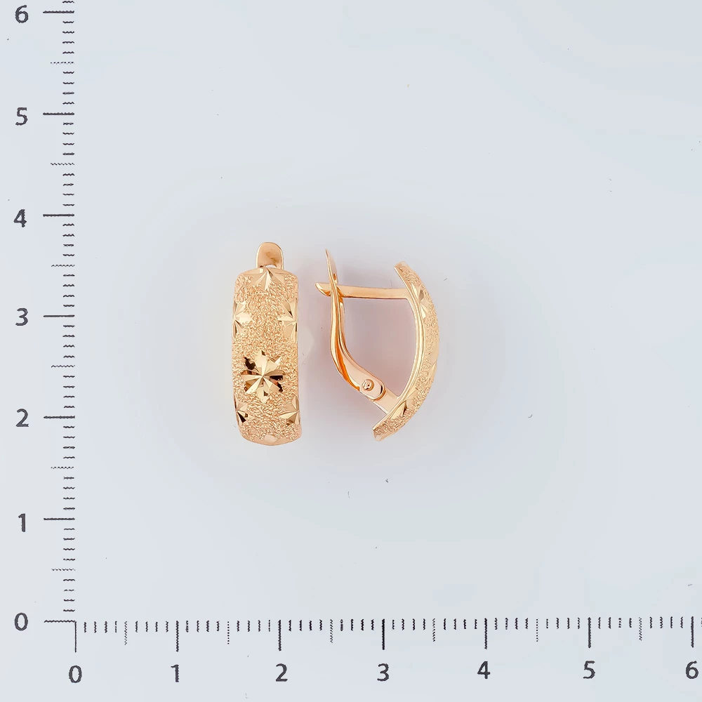 Серьги из красного золота 585 пробы
