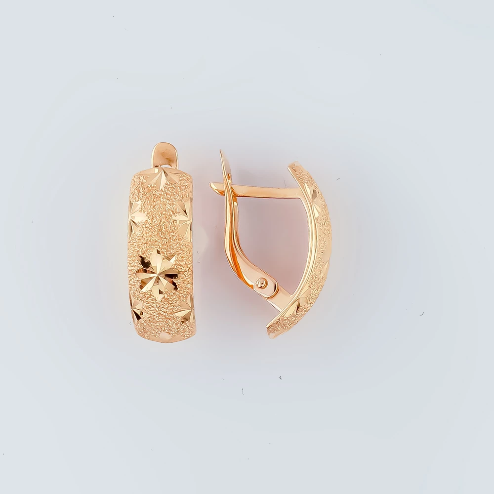 Серьги из красного золота 585 пробы