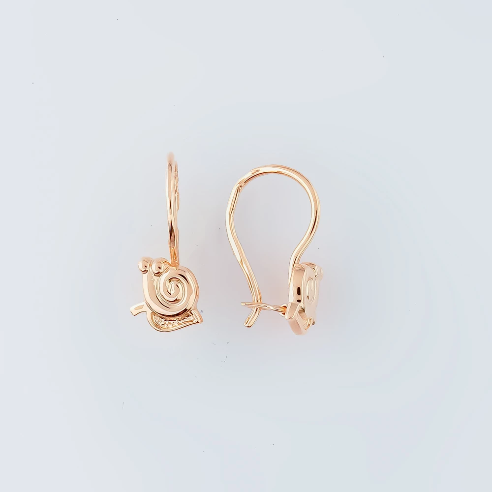 Серьги из красного золота 585 пробы