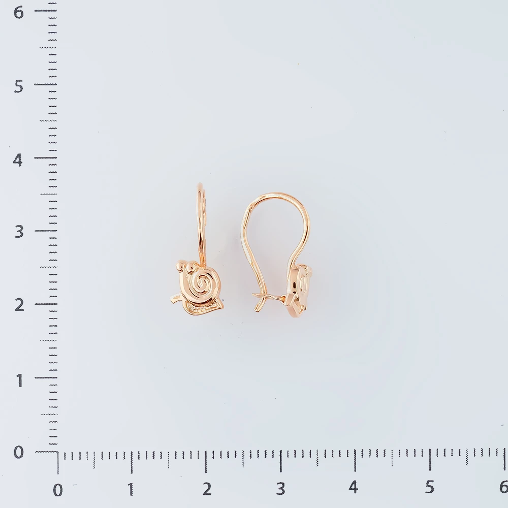 Серьги из красного золота 585 пробы