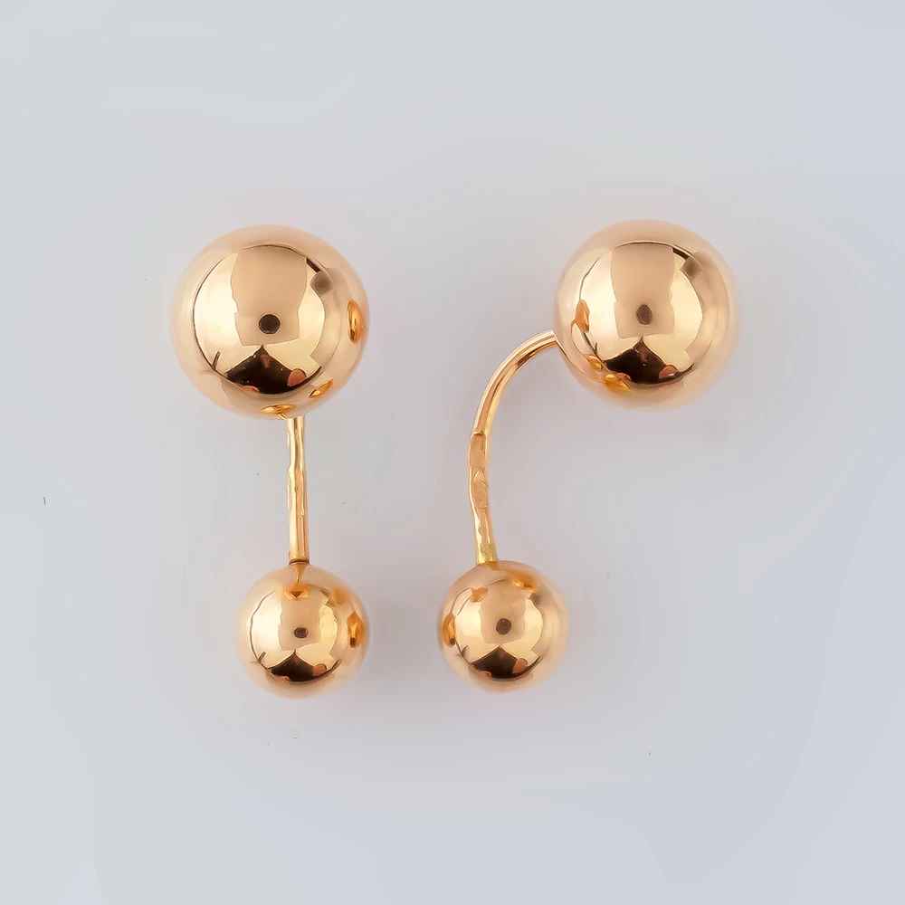 Серьги из красного золота 585 пробы