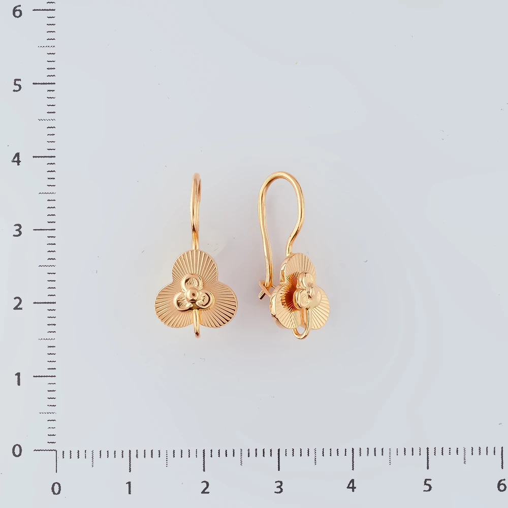 Серьги из красного золота 583 пробы