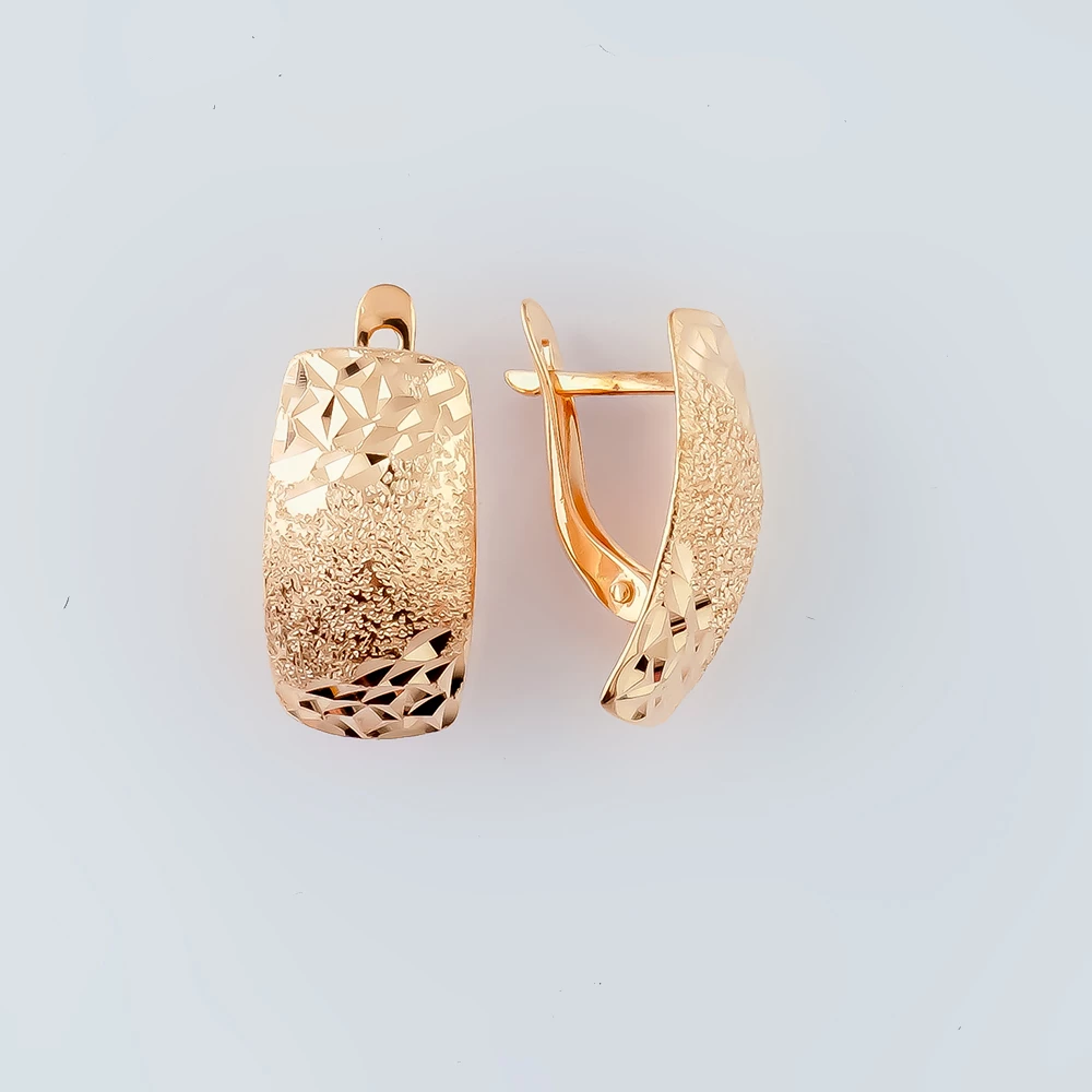 Серьги из красного золота 585 пробы