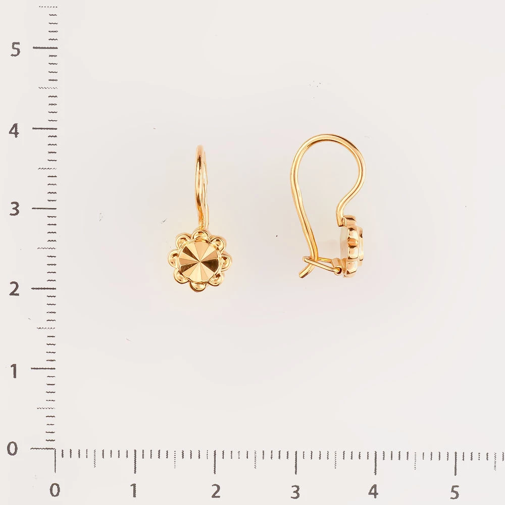 Серьги из красного золота 583 пробы