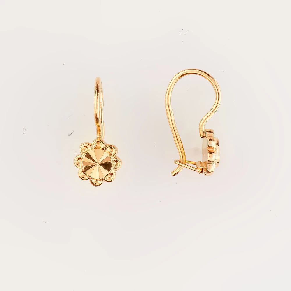 Серьги из красного золота 583 пробы