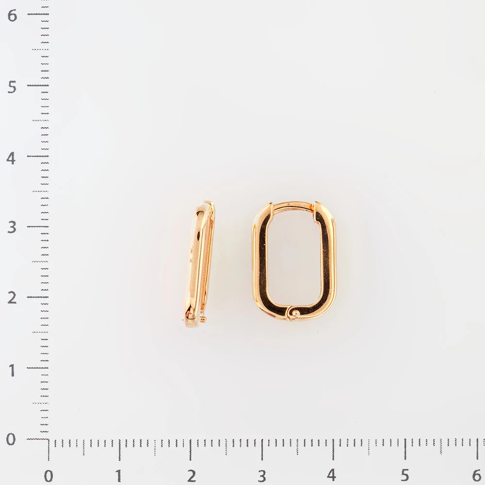 Серьги из красного золота 585 пробы