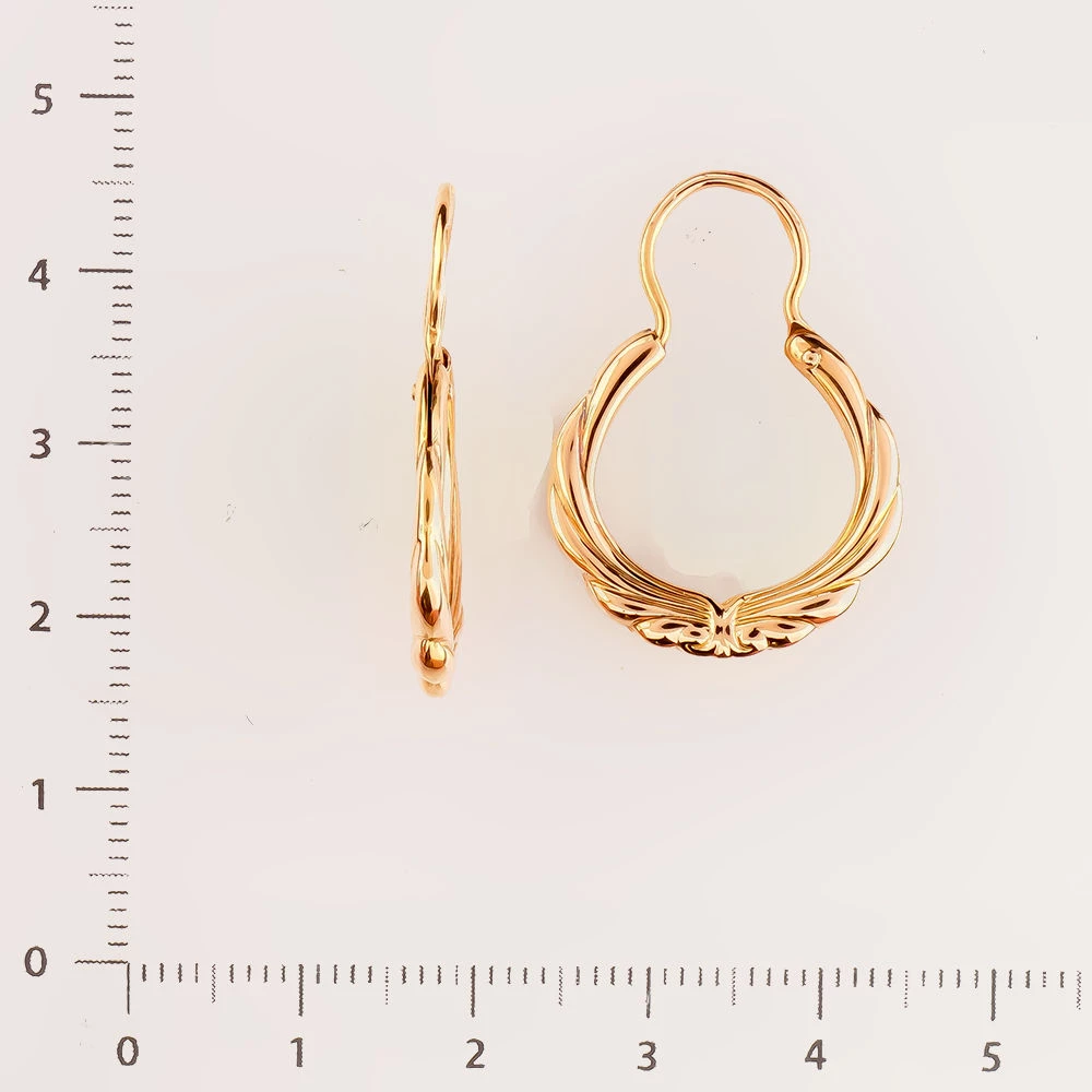 Серьги из красного золота 583 пробы