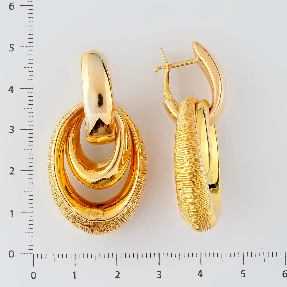 Серьги из желтого золота 585 пробы