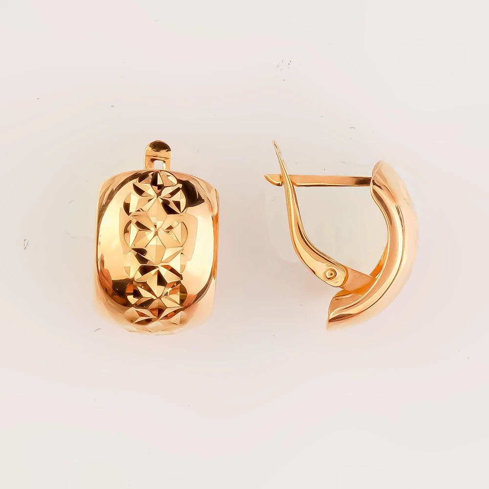 Серьги из красного золота 585 пробы