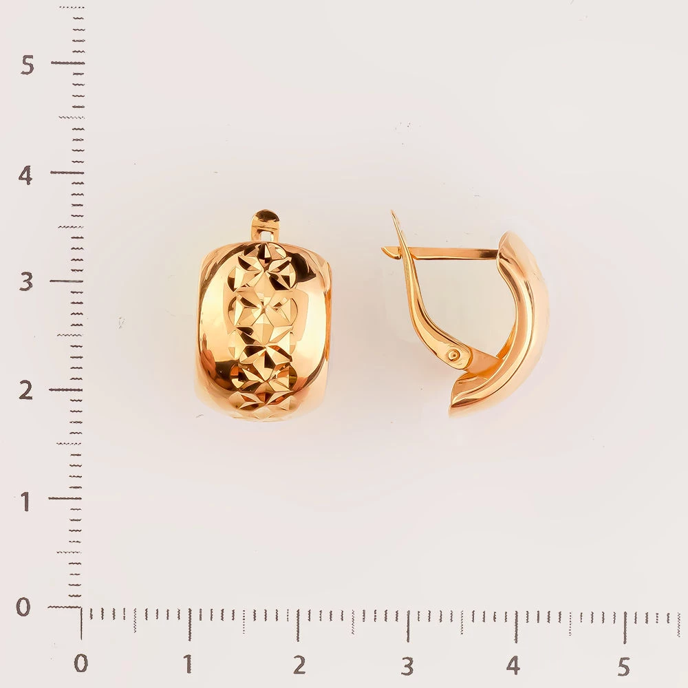 Серьги из красного золота 585 пробы