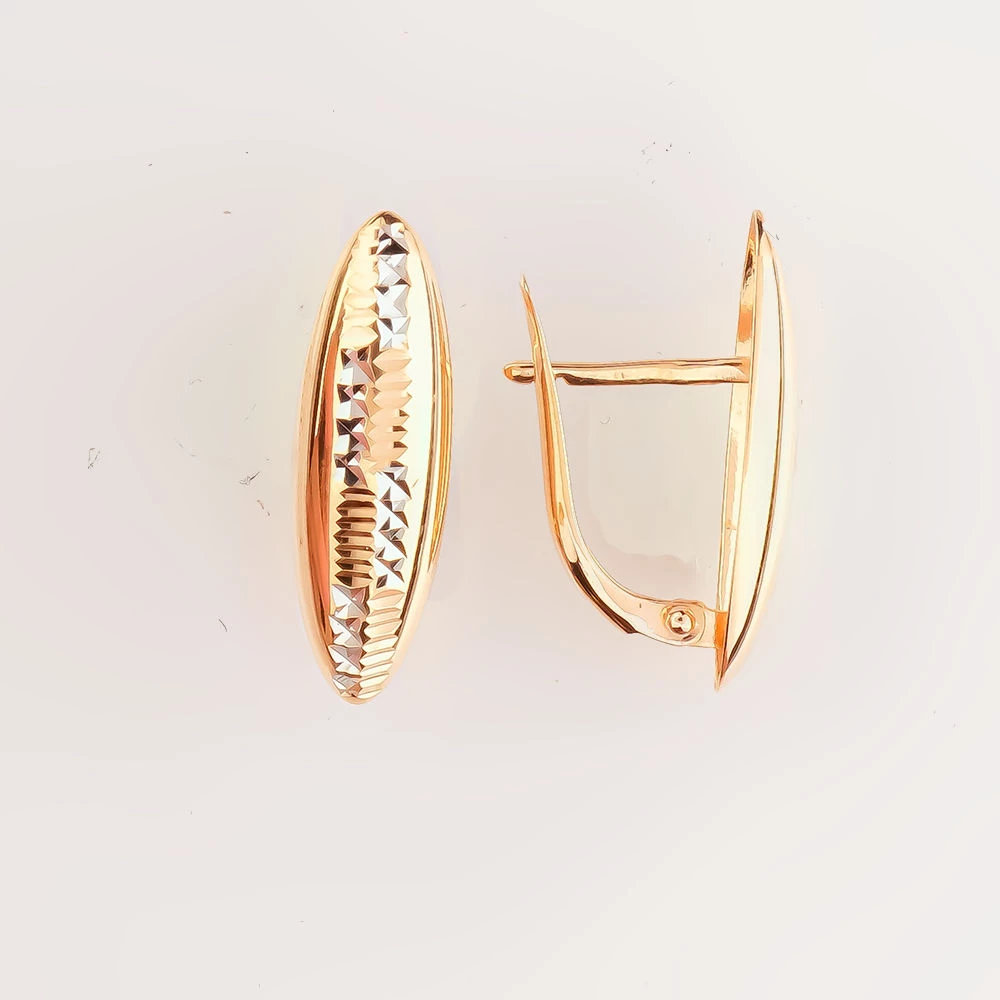 Серьги из красного золота 585 пробы