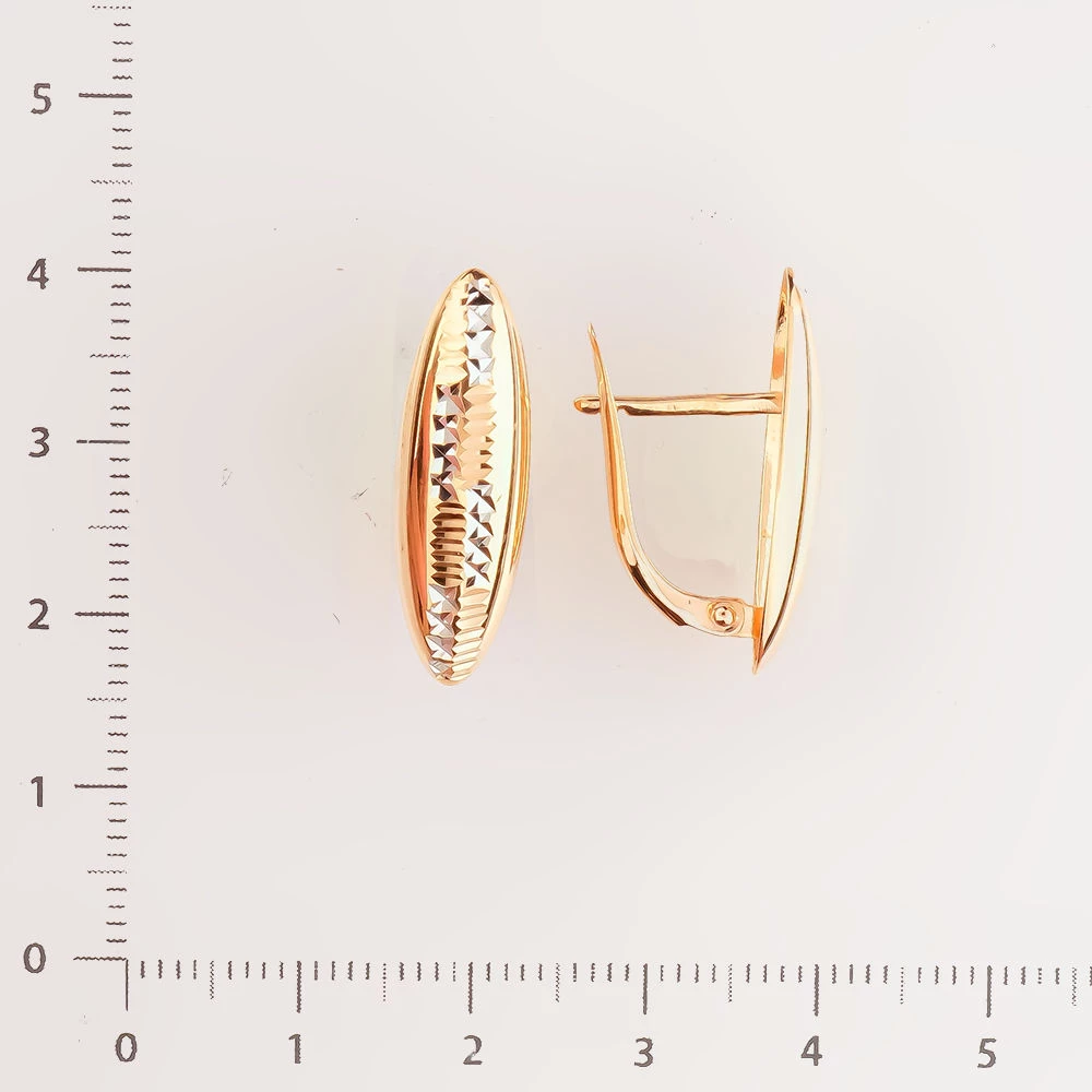 Серьги из красного золота 585 пробы