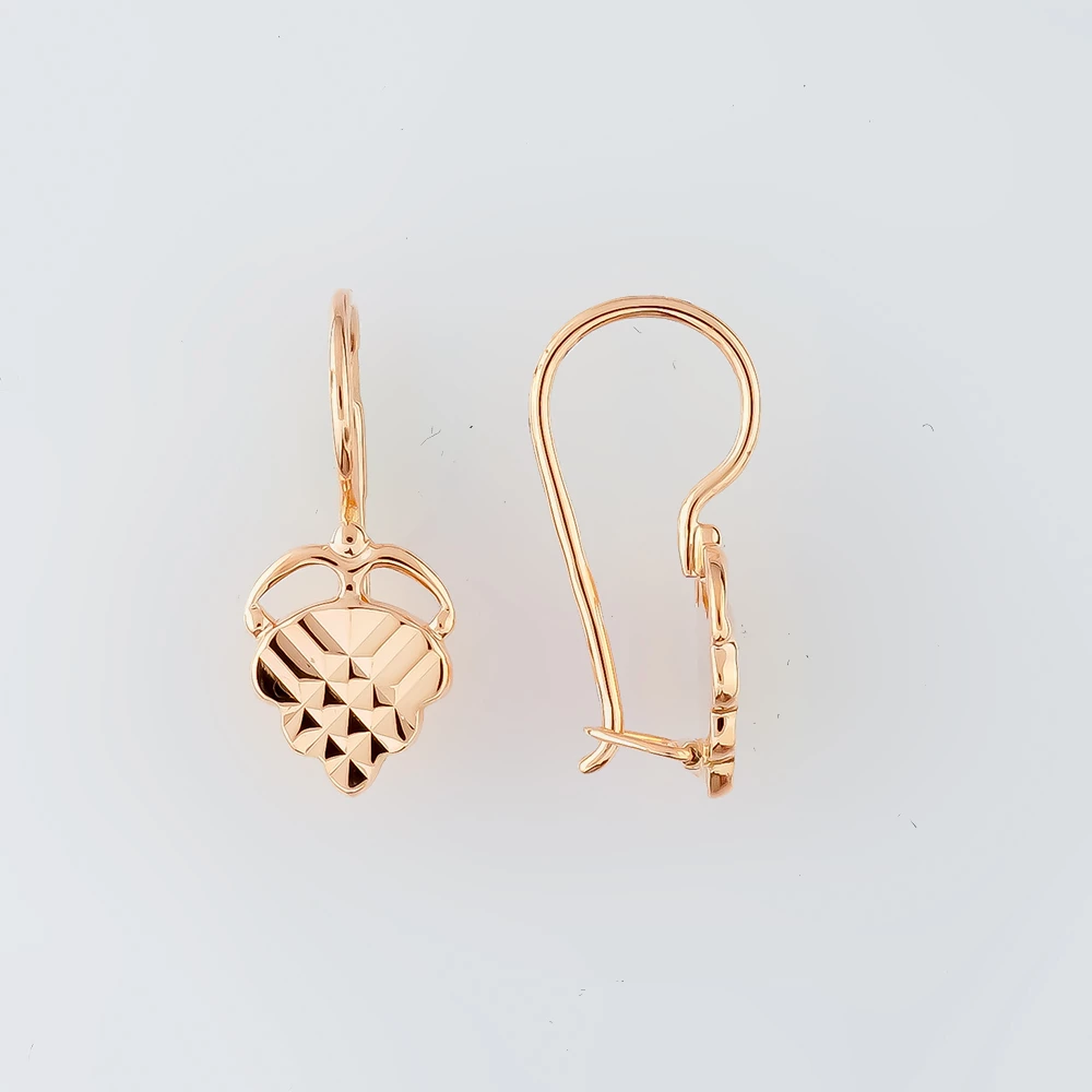 Серьги из желтого золота 583 пробы