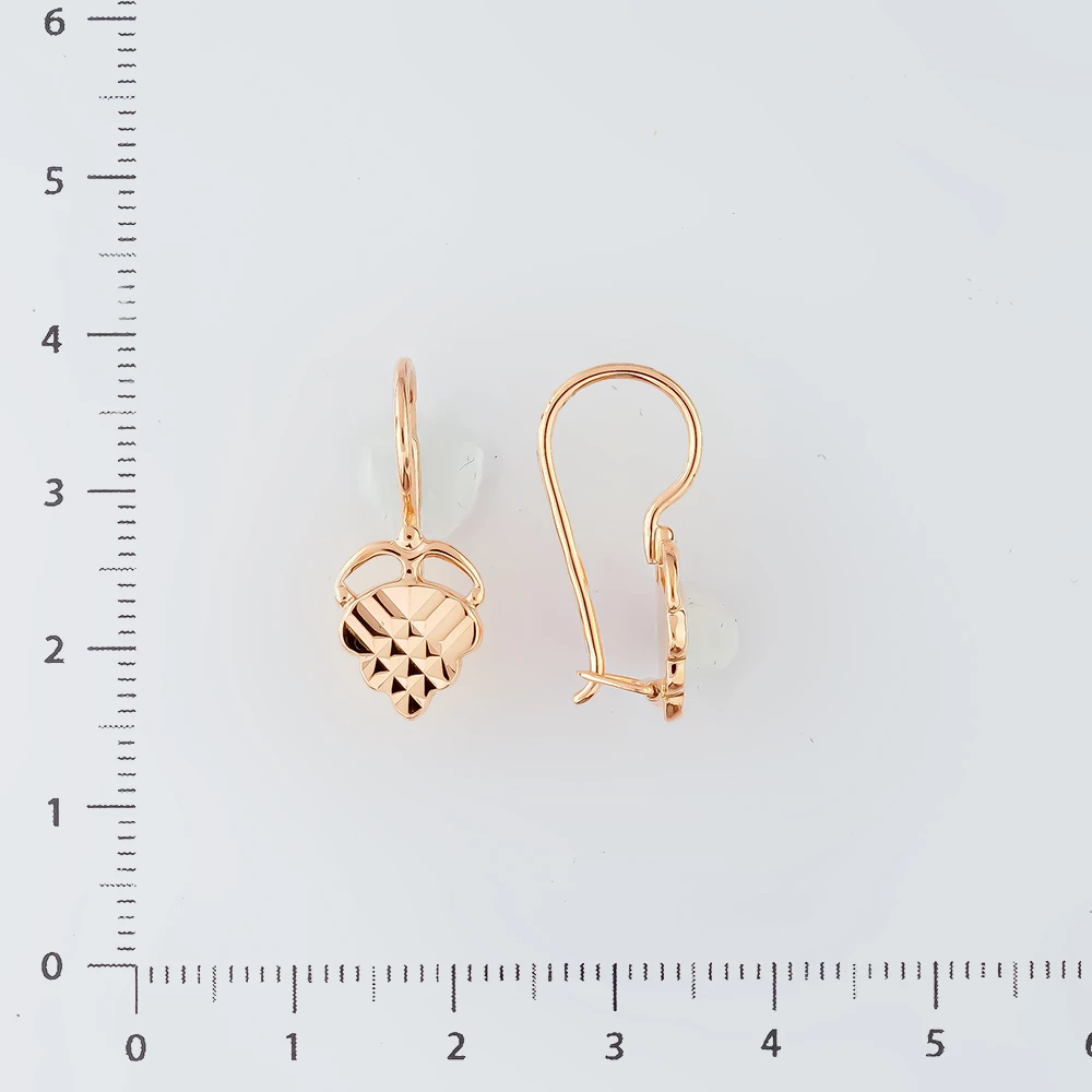 Серьги из желтого золота 583 пробы