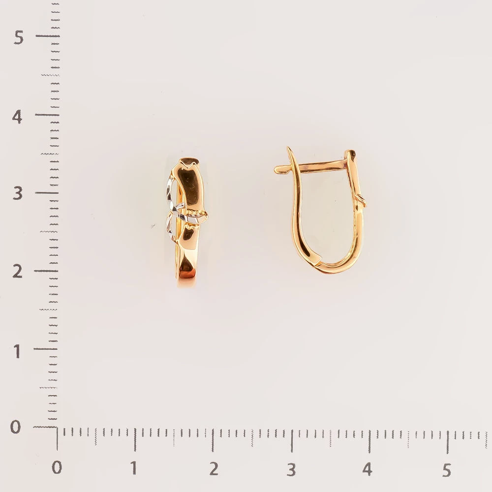 Серьги из красного золота 585 пробы