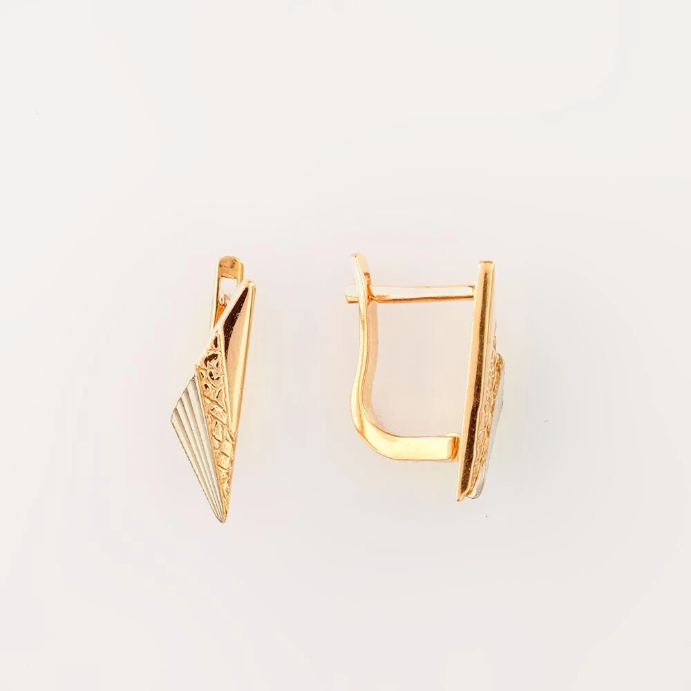 Серьги из красного золота 585 пробы