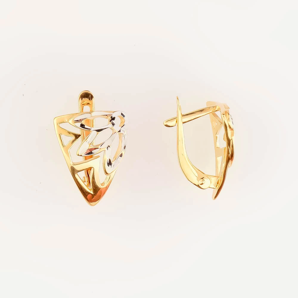 Серьги из красного золота 585 пробы