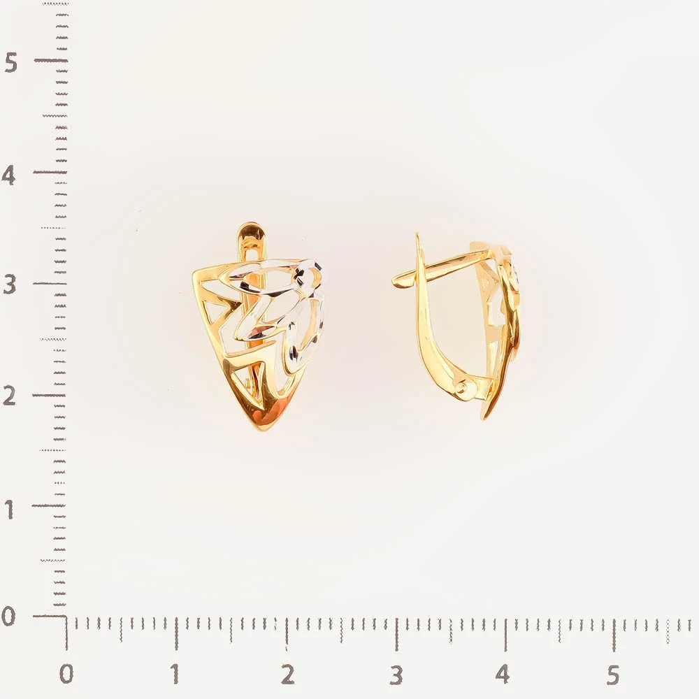 Серьги из красного золота 585 пробы