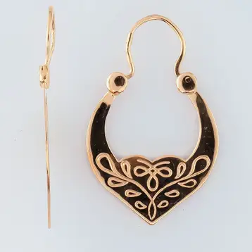 Серьги из красного золота 585 пробы