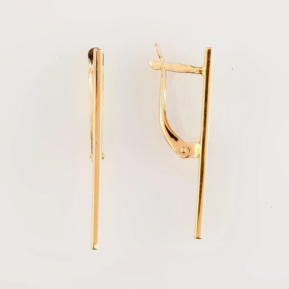 Серьги из красного золота 585 пробы