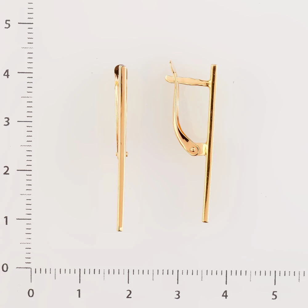 Серьги из красного золота 585 пробы