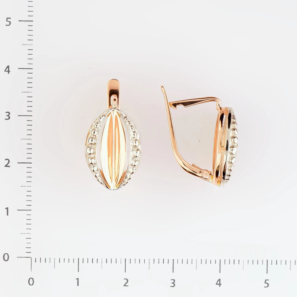 Серьги из красного золота 583 пробы