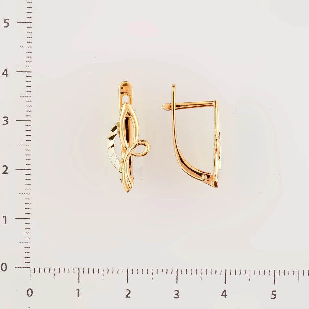 Серьги из красного золота 585 пробы