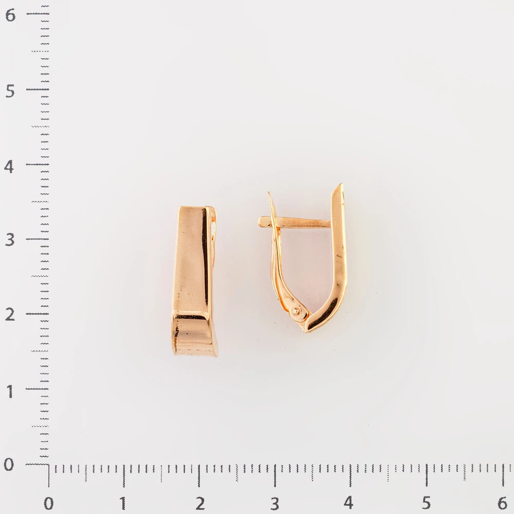 Серьги из красного золота 585 пробы