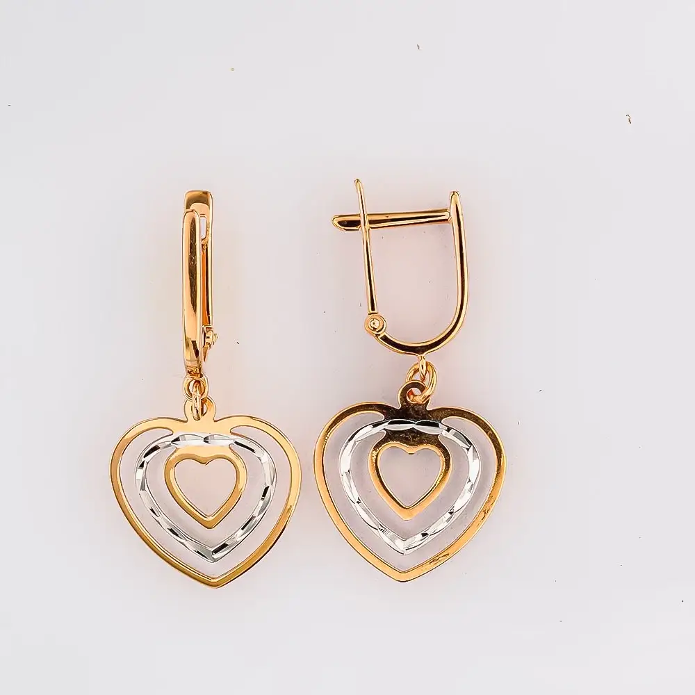 Серьги из красного золота 585 пробы
