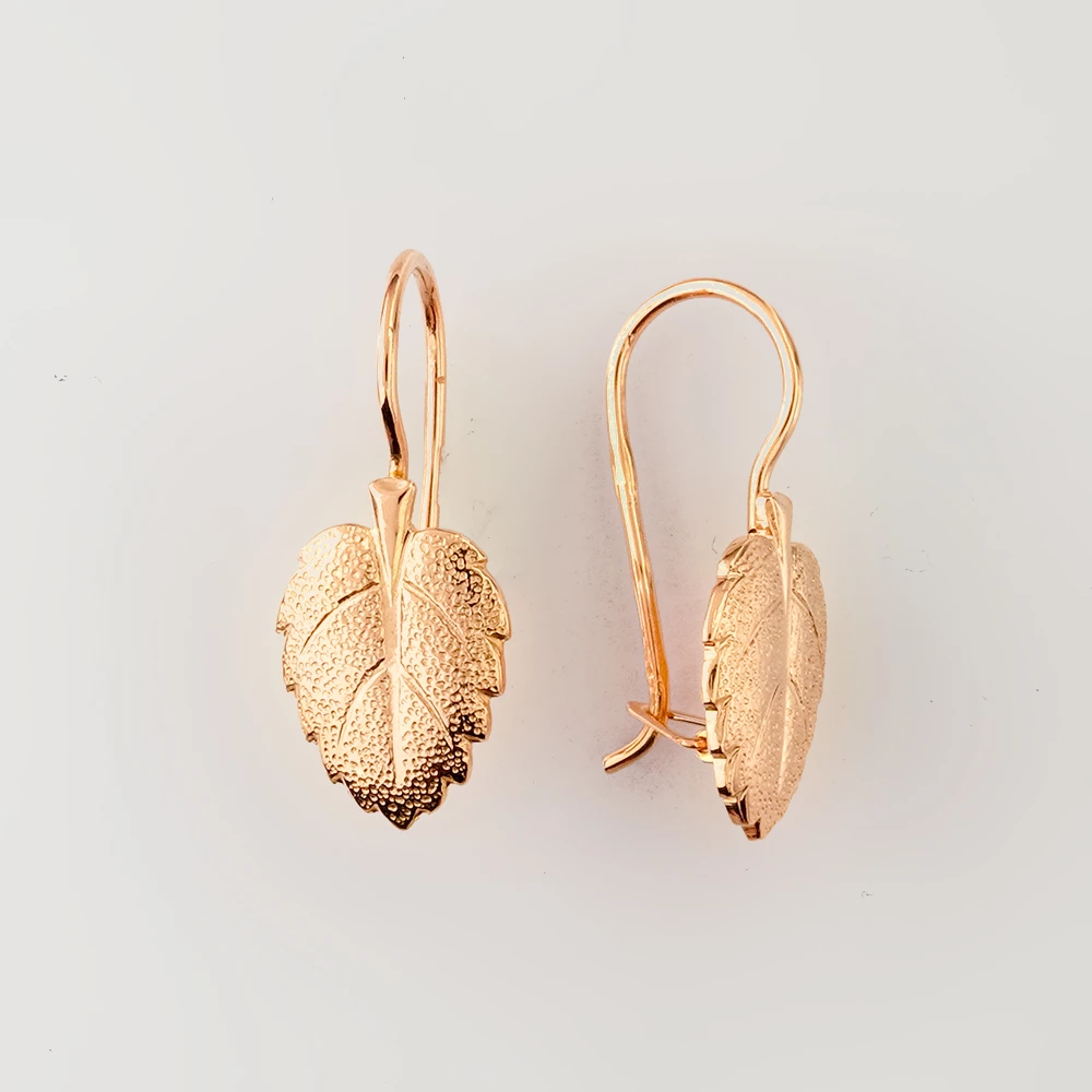 Серьги из красного золота 583 пробы
