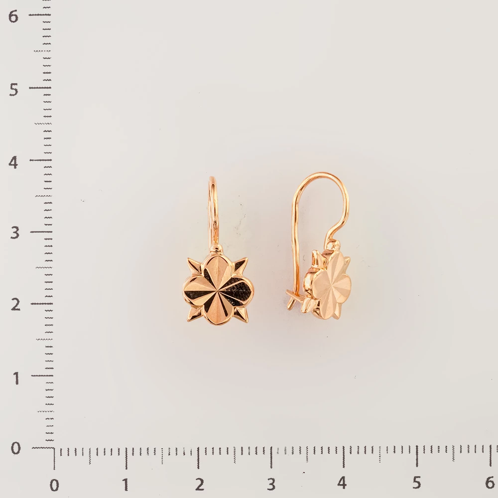 Серьги из красного золота 583 пробы Серьги из красного золота 583 пробы