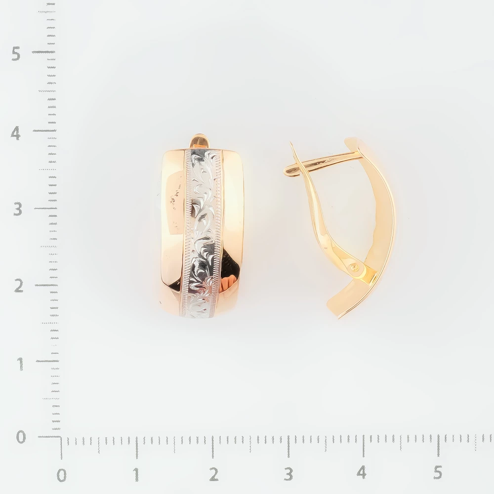 Серьги из красного золота 585 пробы