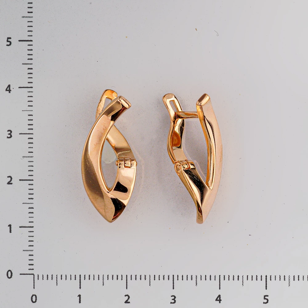 Серьги из красного золота 585 пробы