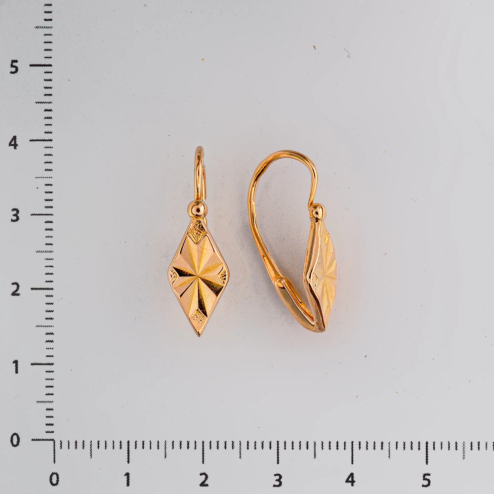 Серьги из красного золота 583 пробы