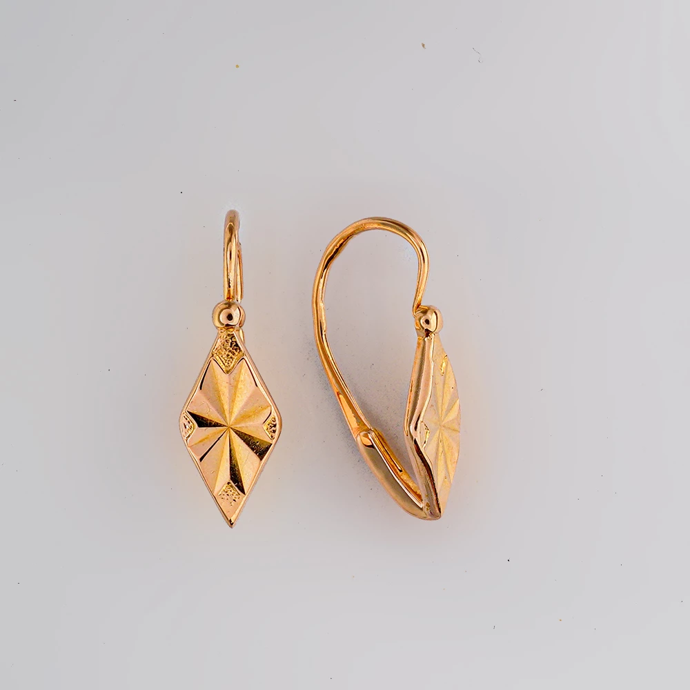 Серьги из красного золота 583 пробы